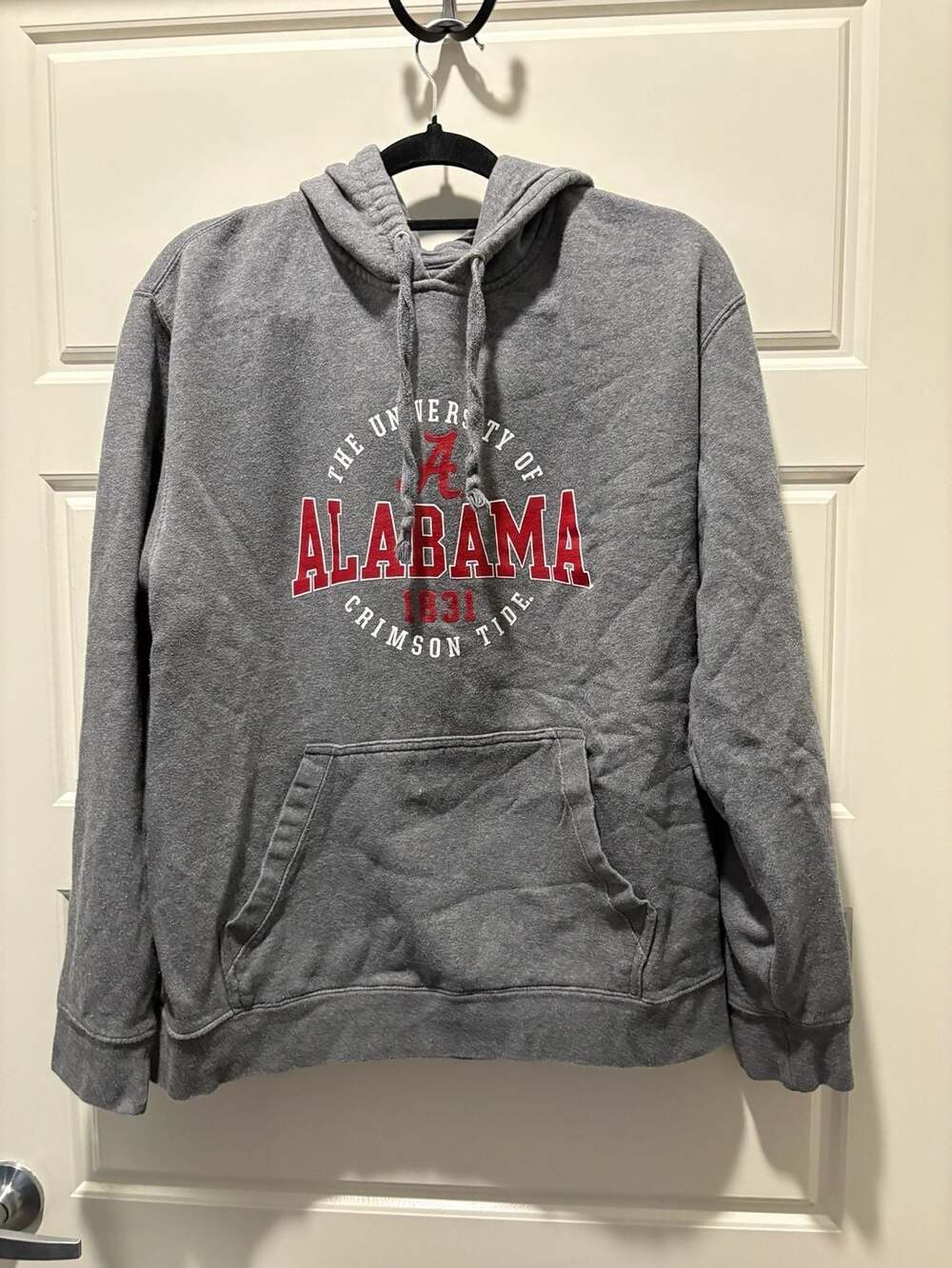 Gear For Sports University of Alabama Hoodie Size L Gray Crimson Tide